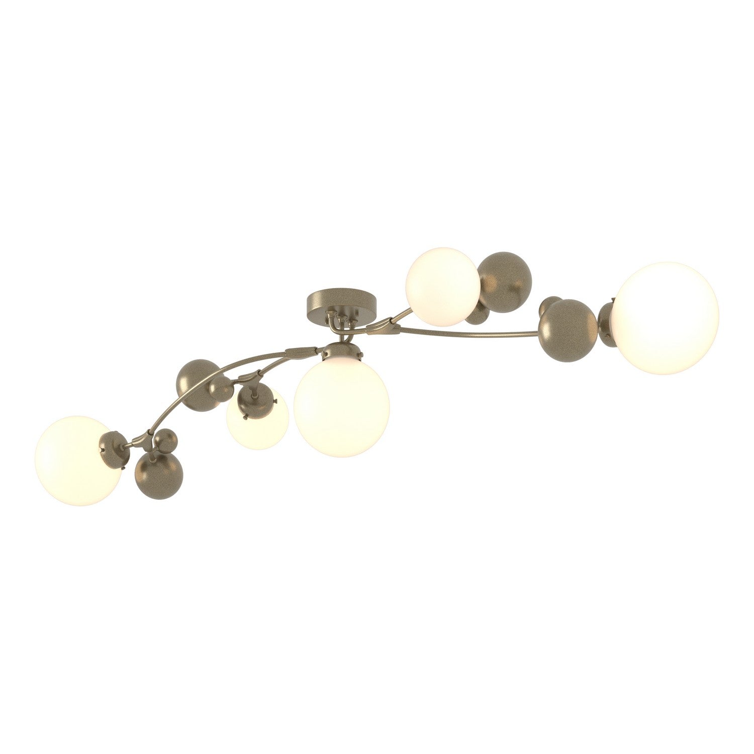 Hubbardton Forge - 128715-SKT-84-GG0639 - Five Light Semi-Flush Mount - Sprig - Soft Gold