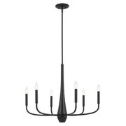 Kichler - 52525BK - Six Light Chandelier - Deela - Black