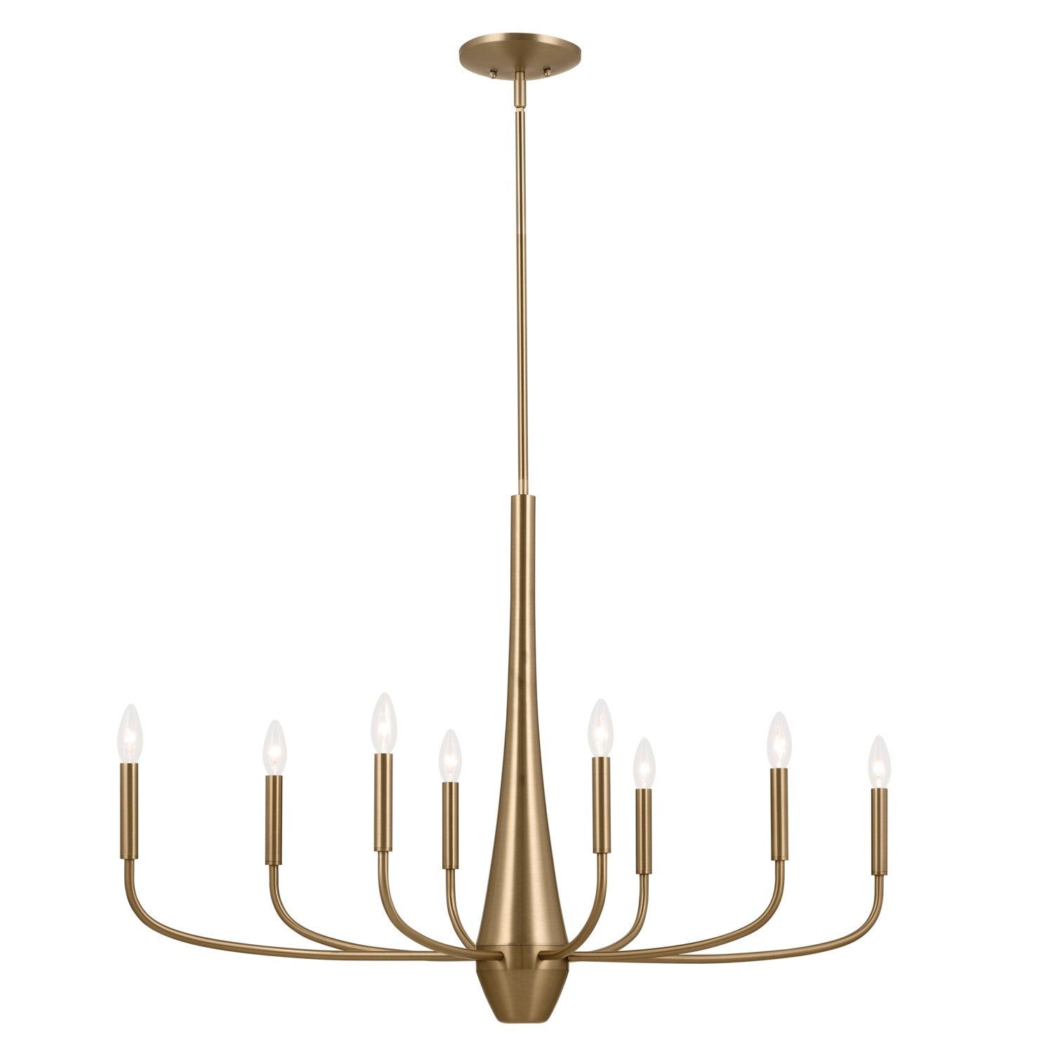 Kichler - 52528CPZ - Eight Light Chandelier - Deela - Champagne Bronze