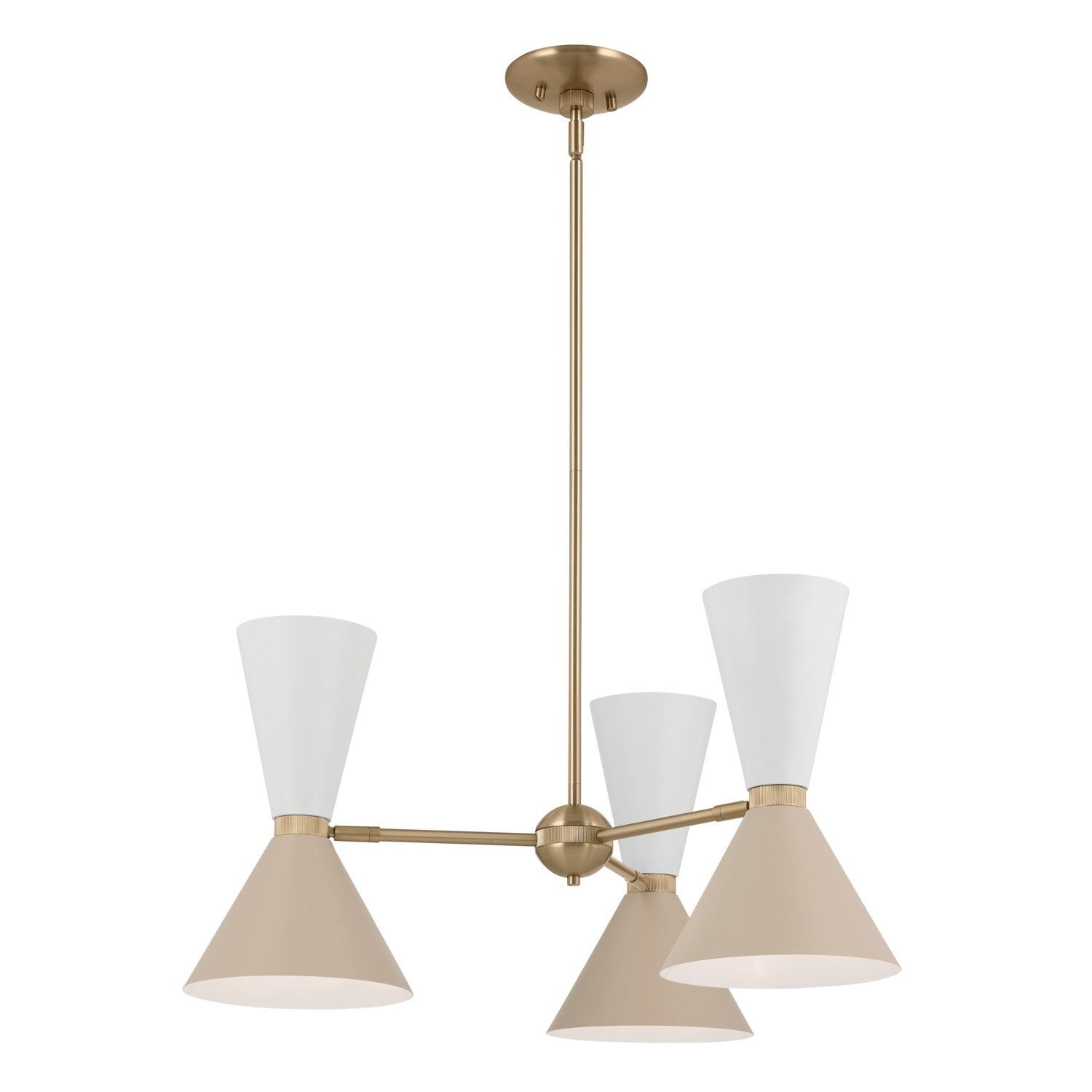 Kichler - 52565CPZGRG - Six Light Chandelier - Phix - Champagne Bronze
