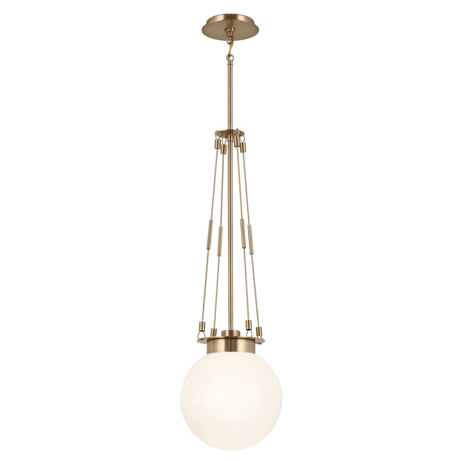 Kichler - 52582CPZ - One Light Pendant - Albers - Champagne Bronze