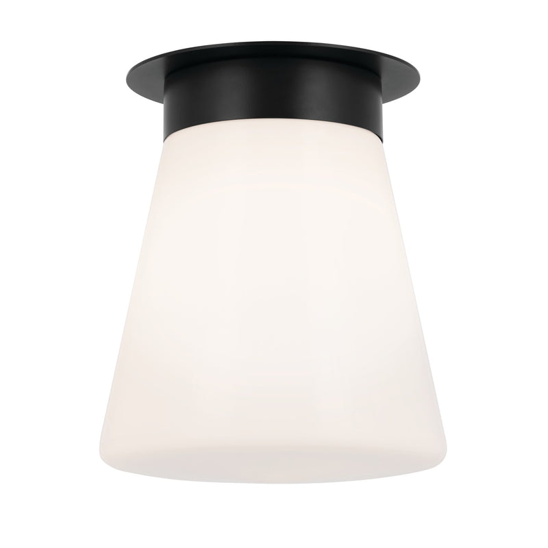 Kichler - 52585BK - One Light Flush Mount - Albers - Black