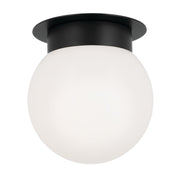 Kichler - 52586BK - One Light Flush Mount - Albers - Black
