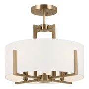 Kichler - 52591CPZ - Four Light Pendant/Semi Flush - Malen - Champagne Bronze
