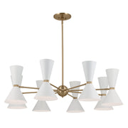Kichler - 52567CPZWH - 16 Light Chandelier - Phix - Champagne Bronze