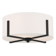 Kichler - 52593BK - Two Light Flush Mount - Malen - Black