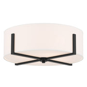Kichler - 52594BK - Four Light Flush Mount - Malen - Black
