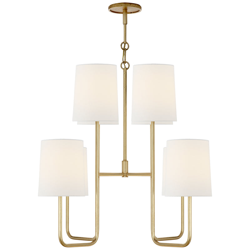 Visual Comfort Signature - BBL 5081G-L - Eight Light Chandelier - Go Lightly - Gild
