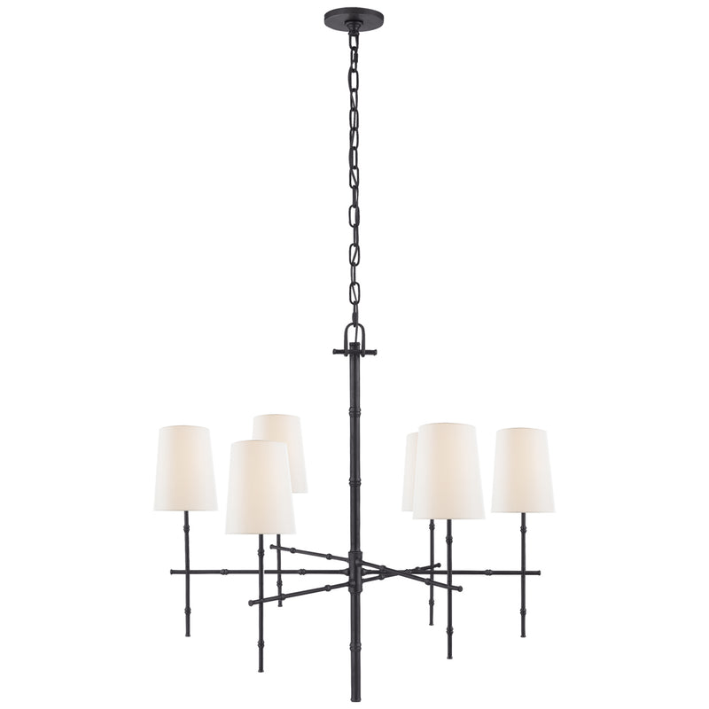 Visual Comfort Signature - S 5161BZ-L - Six Light Chandelier - Grenol - Bronze