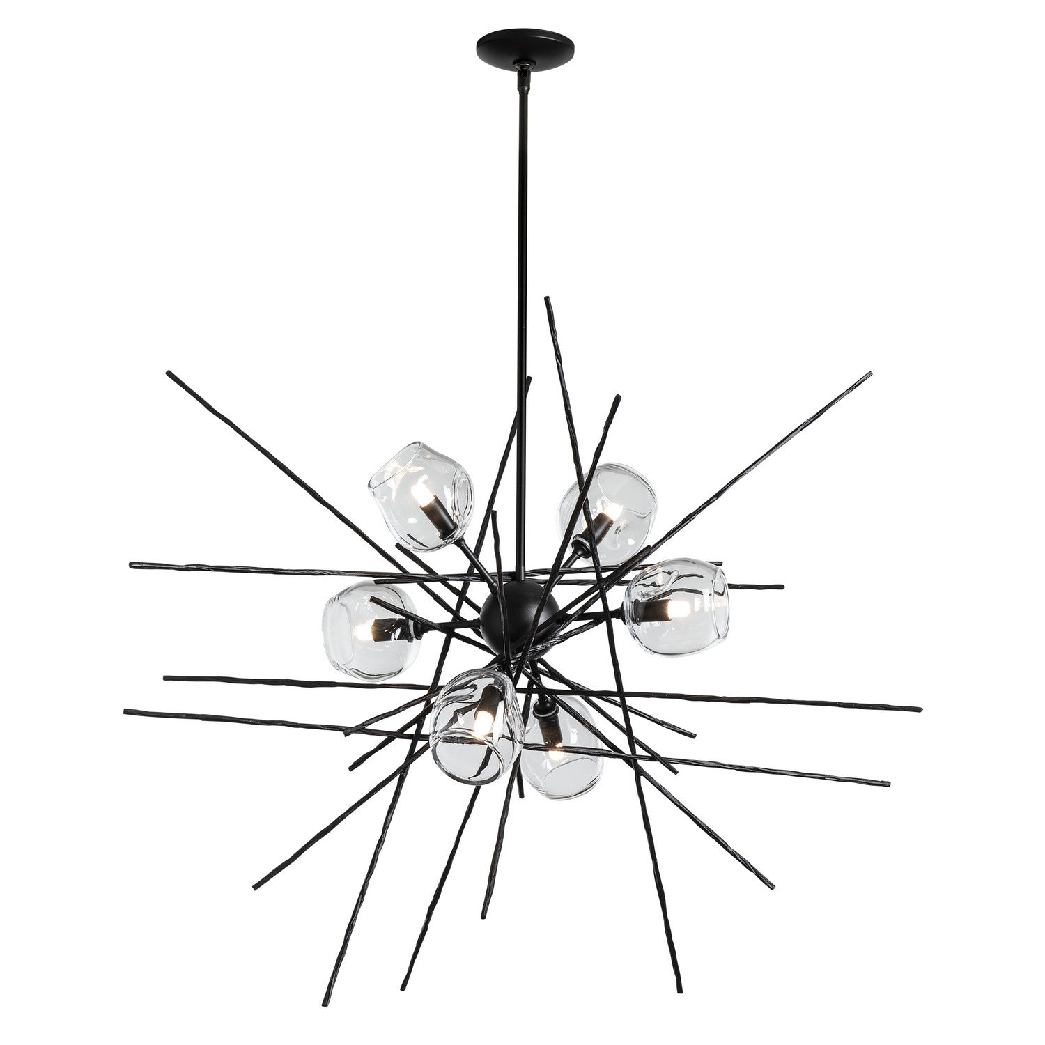 Hubbardton Forge - 131590-SKT-MULT-10-ZM0709 - Six Light Pendant - Griffin - Black