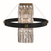Framburg - 5732 BR/MBLACK - Five Light Flush Mount - Iris - Brush Brass Matte Black