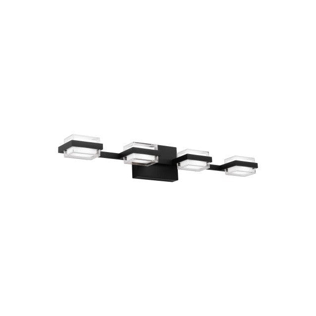 Visual Comfort Modern - 700BCKMD4B-LED930-277 - LED Bath Vanity - Kamden - Nightshade Black