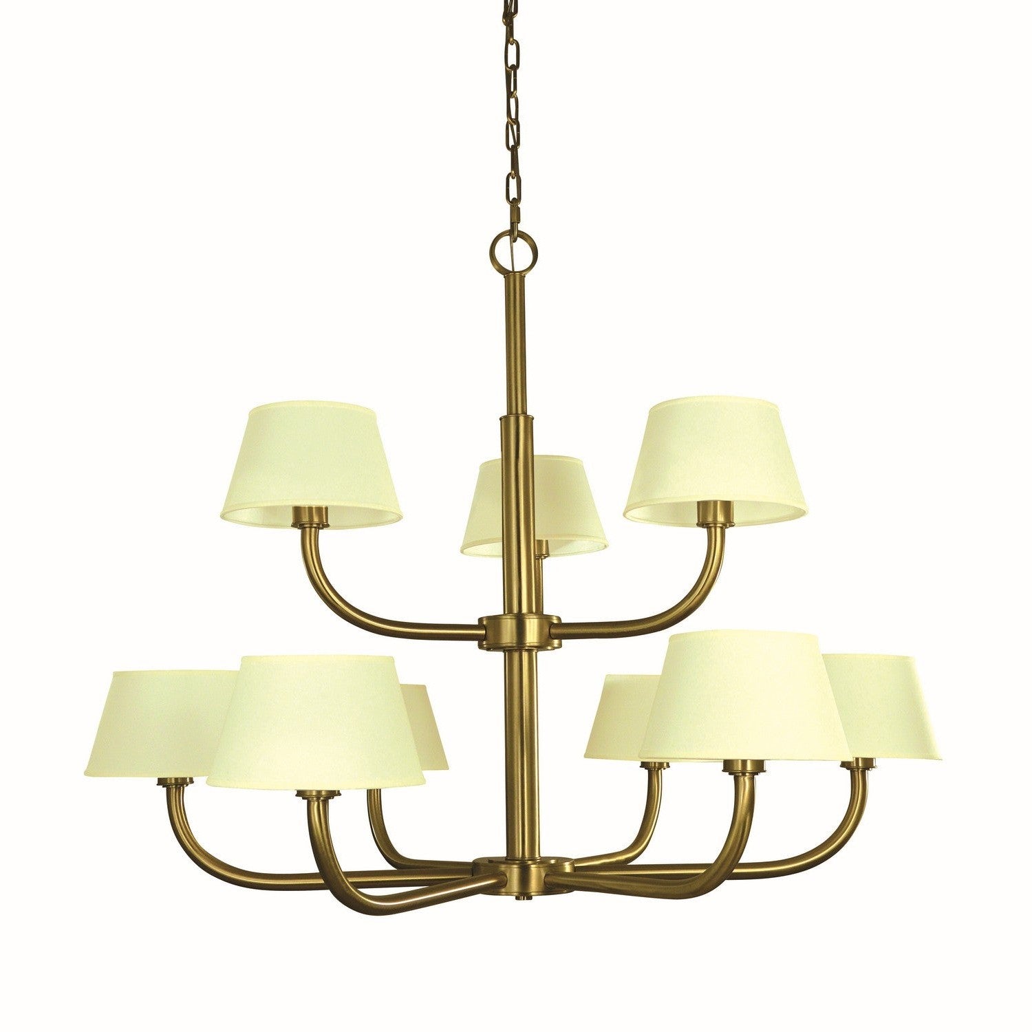 Framburg - 5759 BR - Nine Light Foyer Chandelier - Emma - Brushed Brass