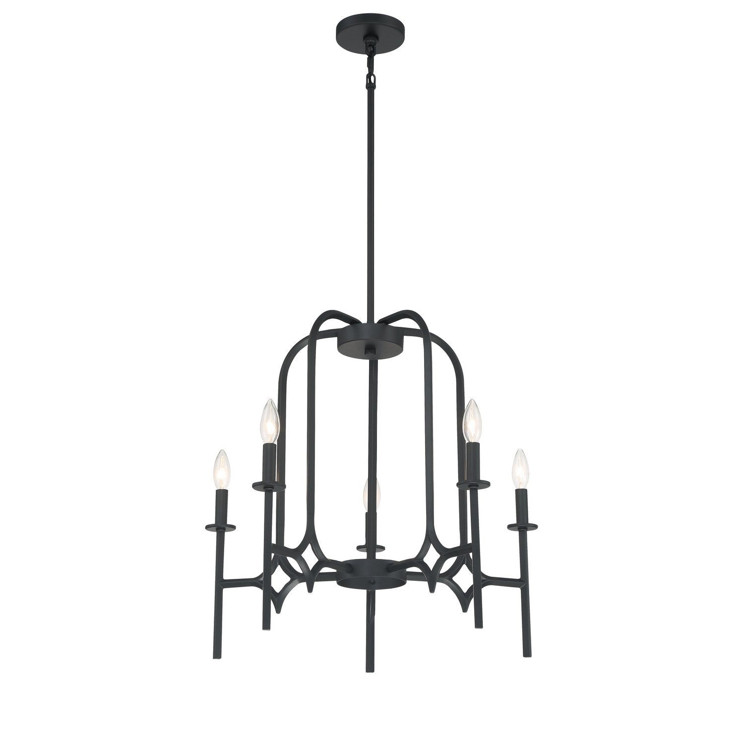 Minka-Lavery - 5035-66A - Five Light Chandelier - Muncie - Coal