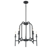 Minka-Lavery - 5035-66A - Five Light Chandelier - Muncie - Coal