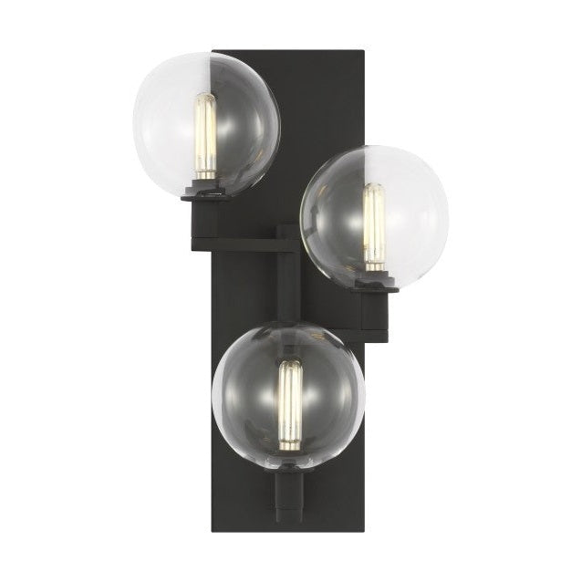 Visual Comfort Modern - 700WSGMBTCB-LED927 - LED Wall Sconce - Gambit - Nightshade Black