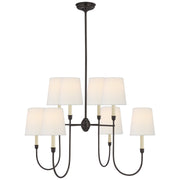 Visual Comfort Signature - TOB 5008BZ-L - Eight Light Chandelier - Vendome - Bronze