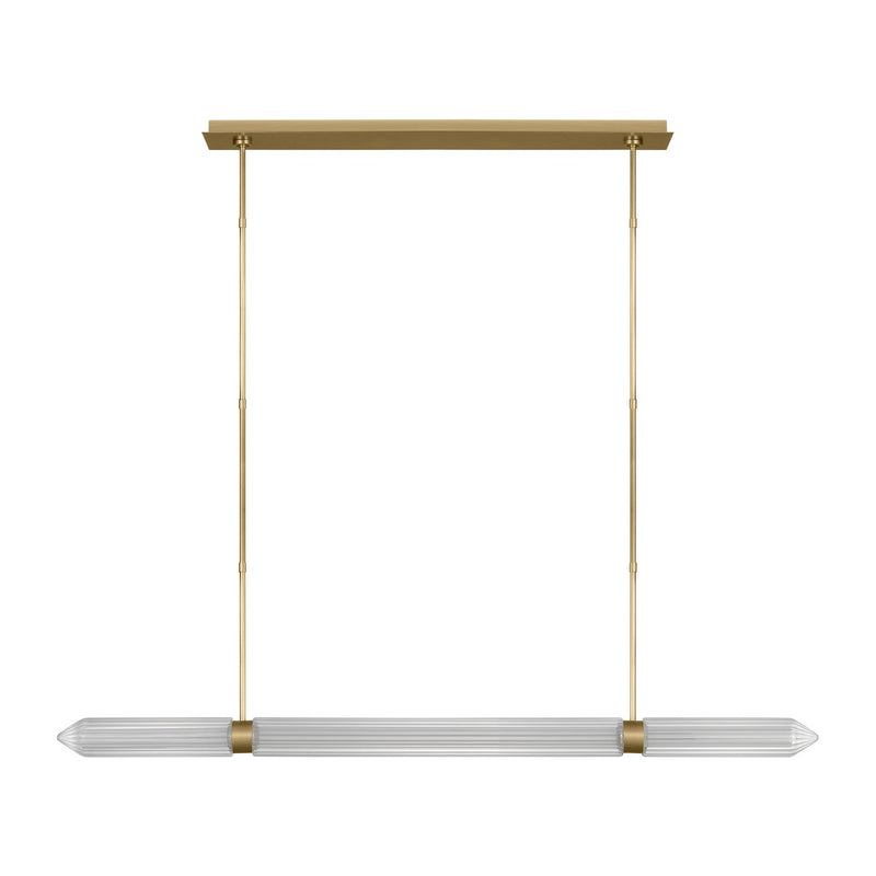 Visual Comfort Modern - AKLS28627BR - LED Linear Chandelier - Langston - Plated Brass
