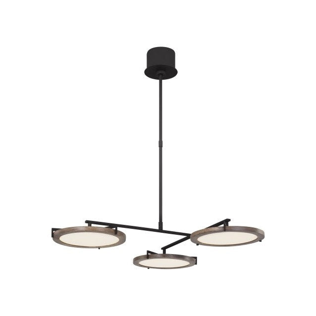Visual Comfort Modern - CDCH17227WOB - LED Chandelier - Shuffle - Nightshade Black