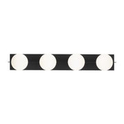 Visual Comfort Modern - SLBA123B - Four Light Bath Vanity - Orbel - Matte Black