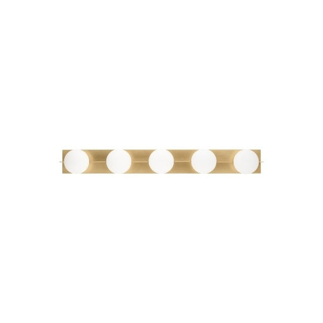 Visual Comfort Modern - SLBA124NB - Five Light Bath Vanity - Orbel - Natural Brass