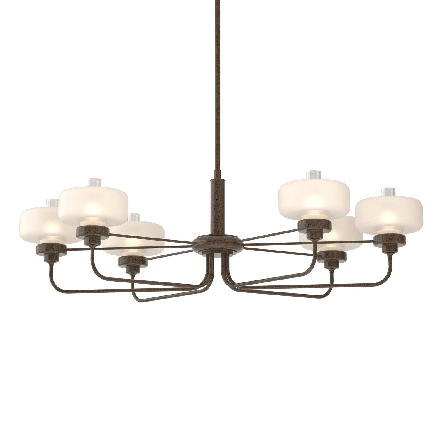 Hubbardton Forge - 137840-SKT-MULT-05-WC0593 - Six Light Pendant - Nola - Bronze