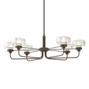 Hubbardton Forge - 137840-SKT-MULT-05-YE0592 - Six Light Pendant - Nola - Bronze