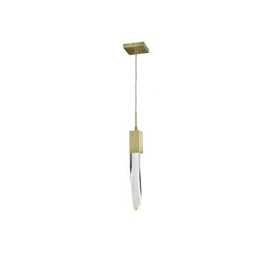 Avenue Lighting - HF1901-1-AP-BB-C - LED Pendant - Aspen - Brushed Brass