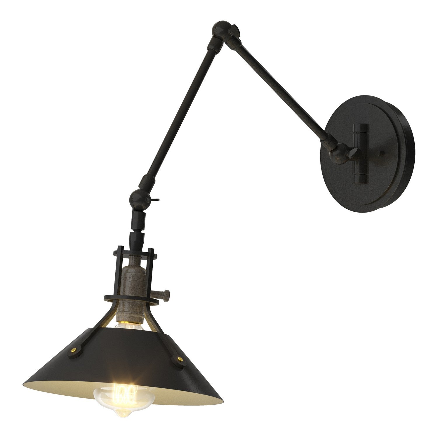 Hubbardton Forge - 209320-SKT-10-10 - One Light Wall Sconce - Henry - Black