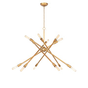 Regina Andrew - 16-1425NB - 12 Light Chandelier - Cobra - Natural Brass