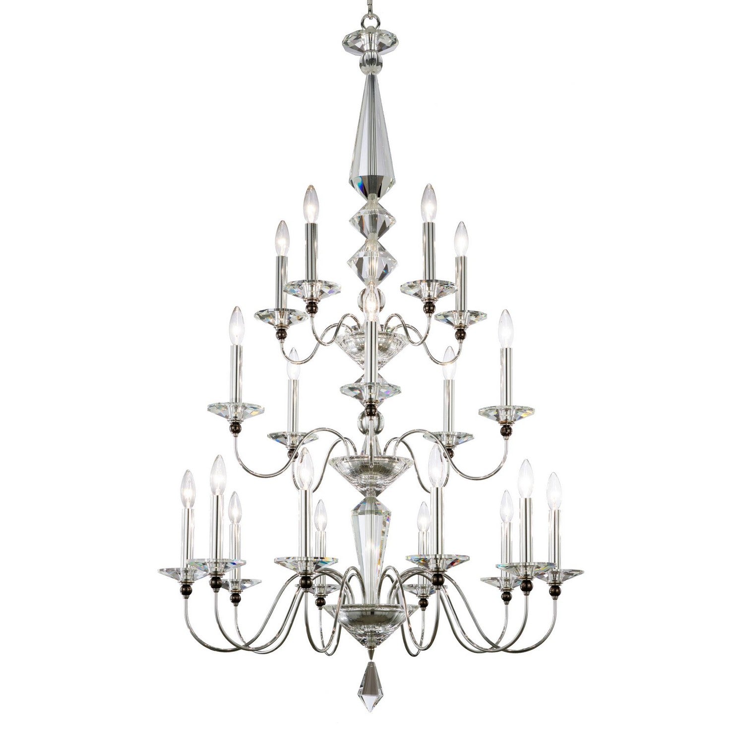 Schonbek - 9698-40O - 20 Light Chandelier - Jasmine - Polished Silver