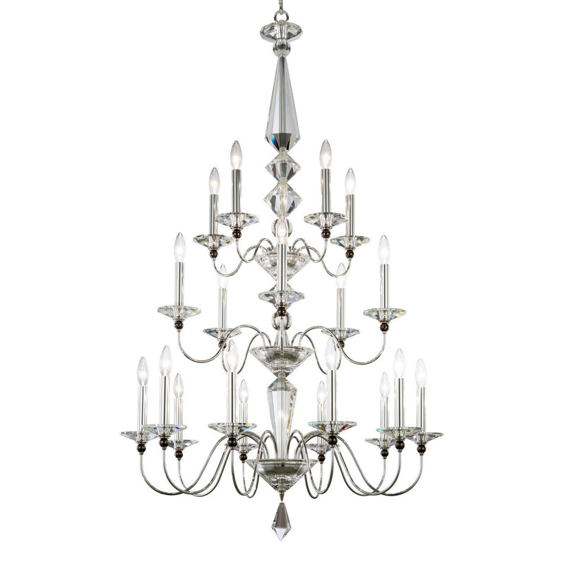 Schonbek - 9698-40O - 20 Light Chandelier - Jasmine - Polished Silver