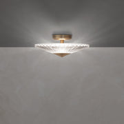 Schonbek - S7216-700H - LED Semi-Flush Mount - Origami - Aged Brass