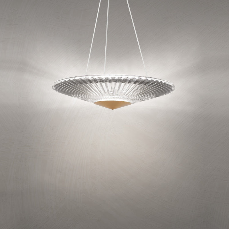 Schonbek - S7219-700H - LED Pendant - Origami - Aged Brass