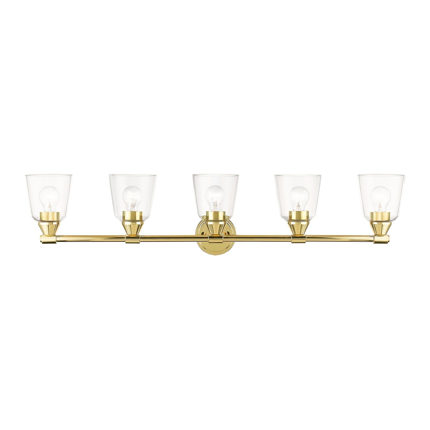 Livex Lighting - 16785-02 - Five Light Vanity Sconce - Catania - Polished Brass