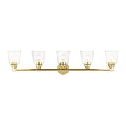 Livex Lighting - 16785-02 - Five Light Vanity Sconce - Catania - Polished Brass