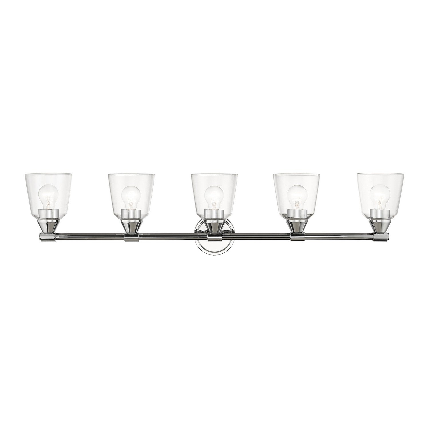 Livex Lighting - 16785-05 - Five Light Vanity Sconce - Catania - Polished Chrome