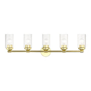 Livex Lighting - 18085-02 - Five Light Vanity Sconce - Whittier - Polished Brass