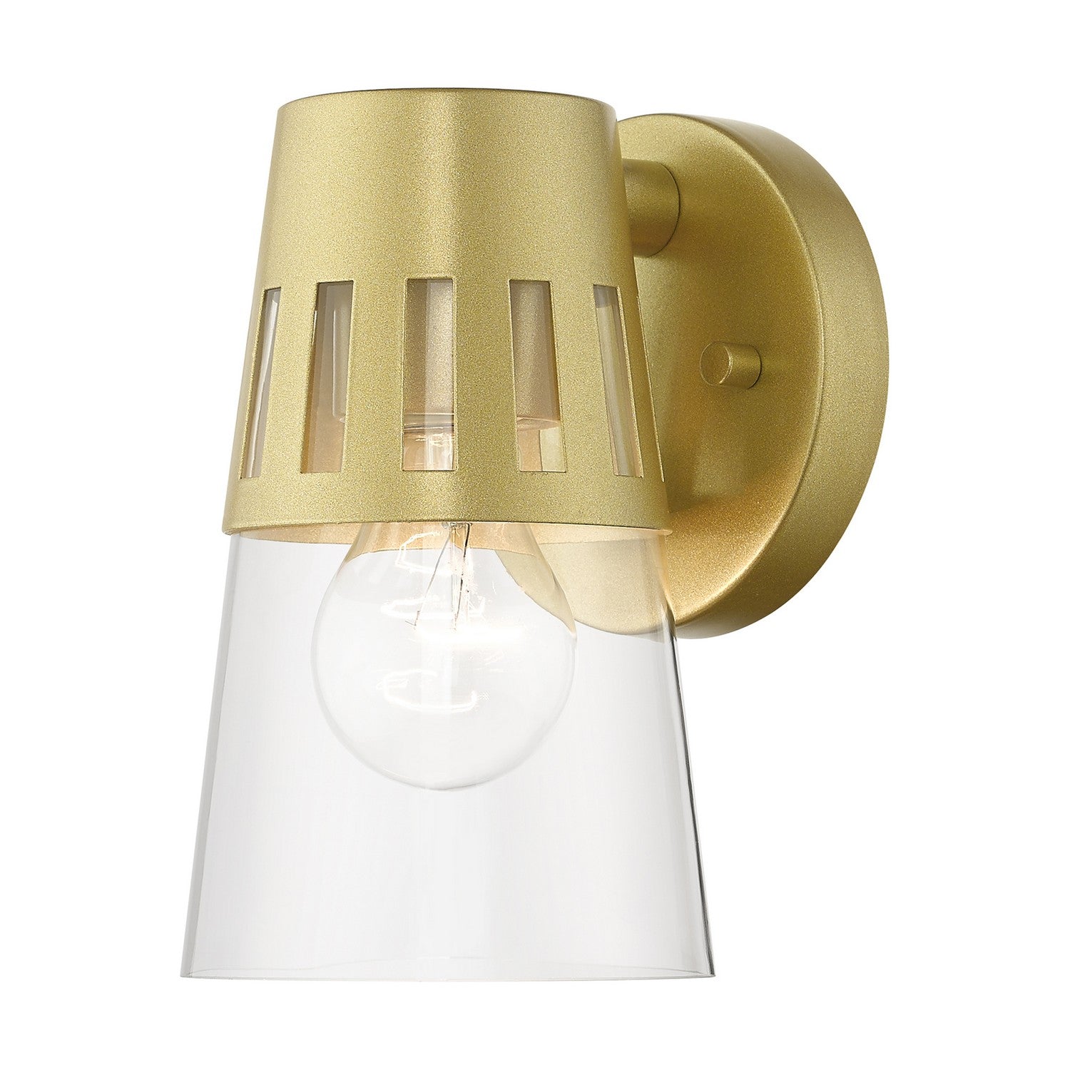 Livex Lighting - 27971-33 - One Light Outdoor Wall Lantern - Covington - Soft Gold