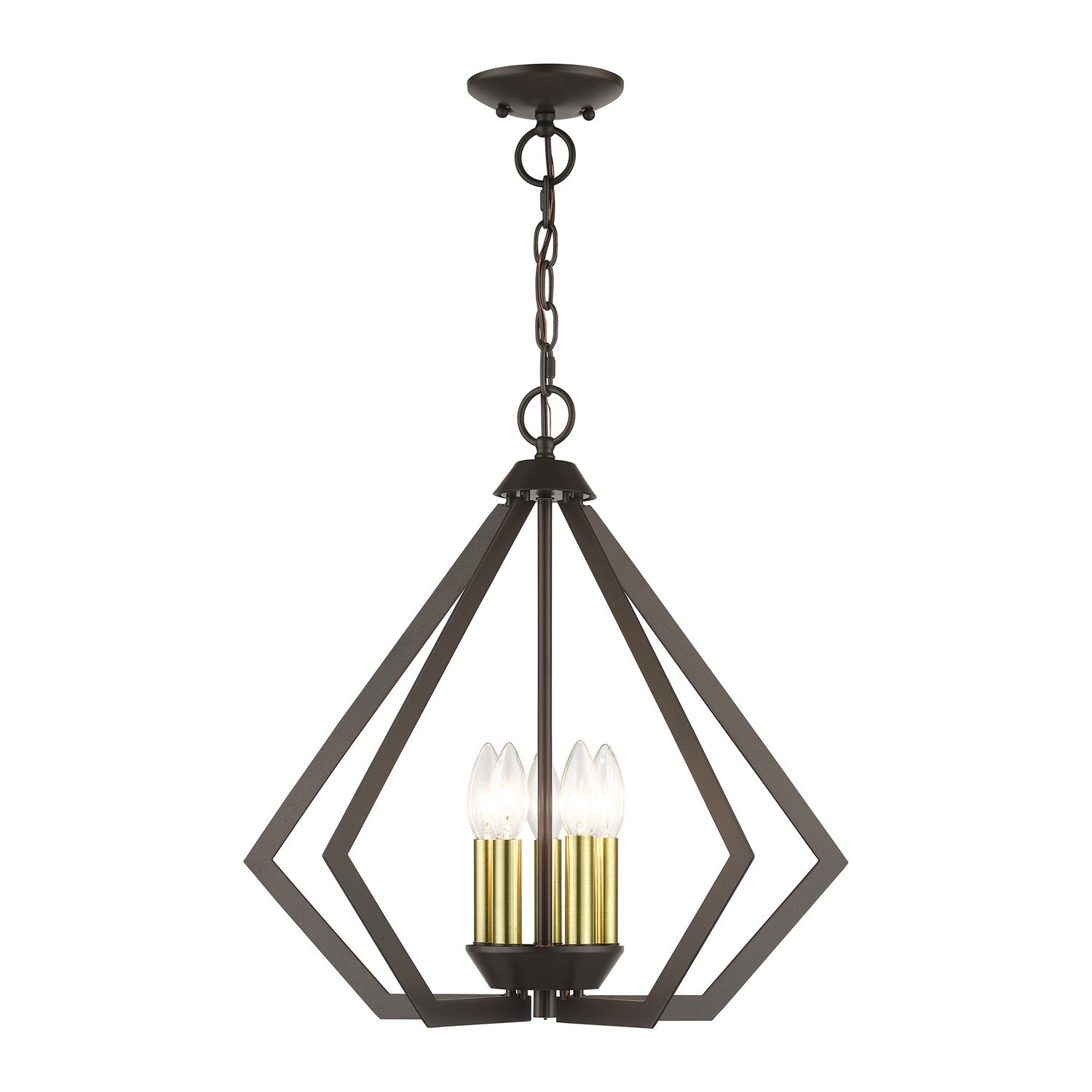 Livex Lighting - 40925-92 - Five Light Chandelier - Prism - English Bronze with Antique Brass