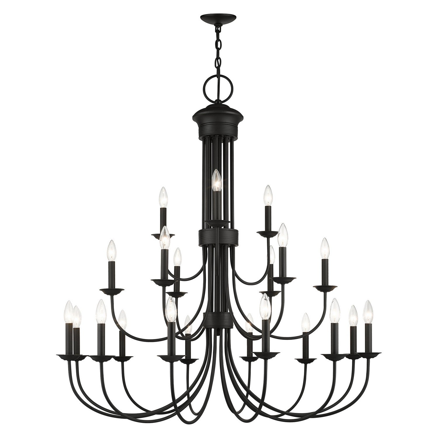Livex Lighting - 42688-04 - 21 Light Chandelier - Estate - Black