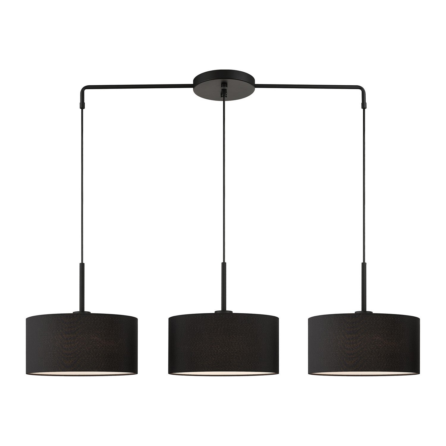 Livex Lighting - 50273-04 - Three Light Linear Chandelier - Bainbridge - Black
