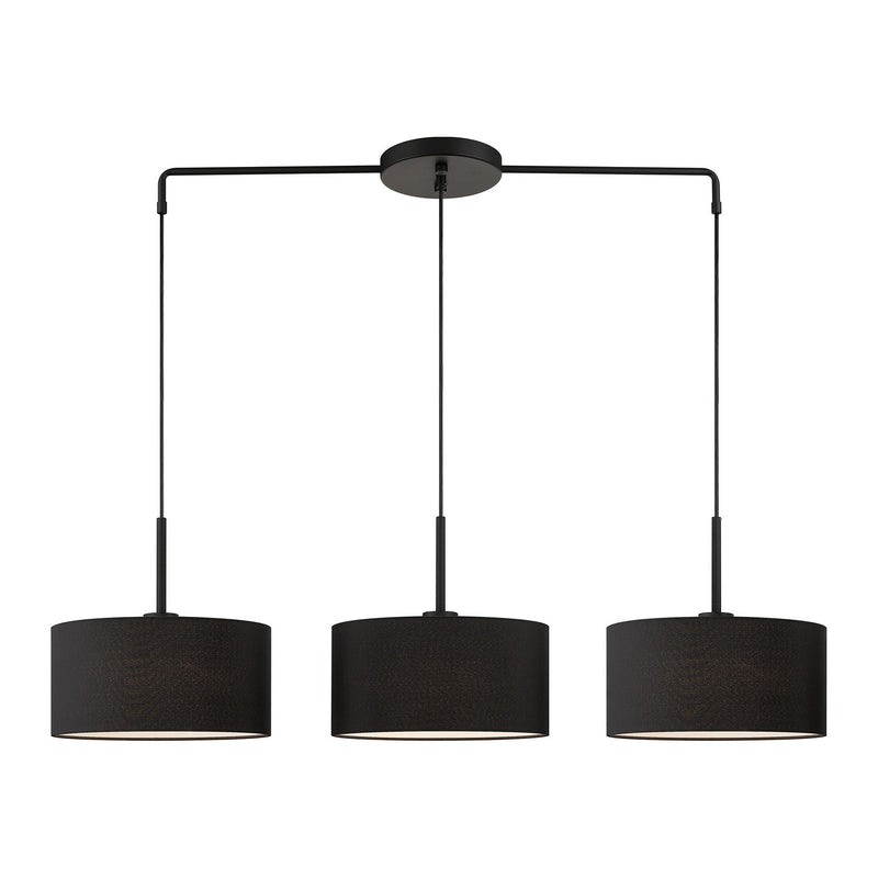 Livex Lighting - 50273-04 - Three Light Linear Chandelier - Bainbridge - Black