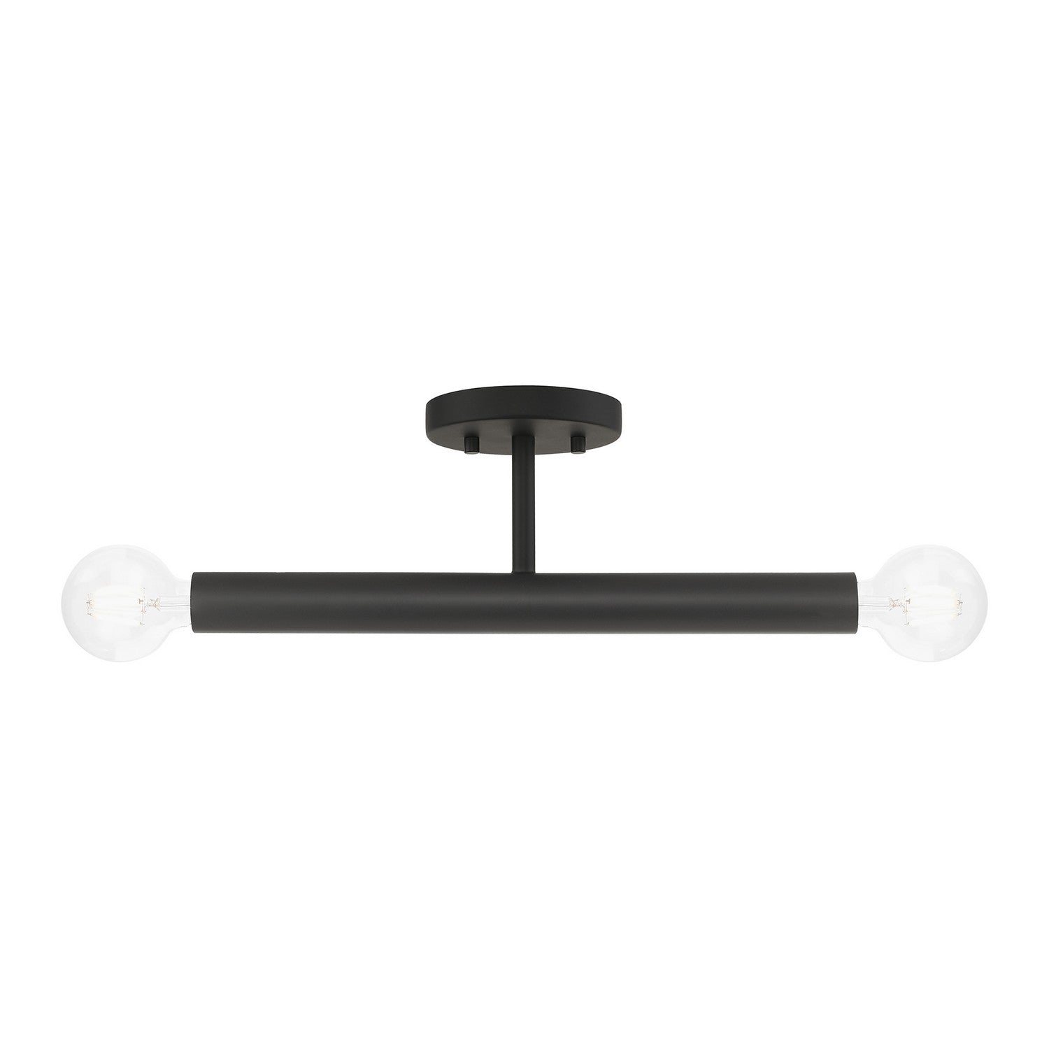 Livex Lighting - 51139-04 - Two Light Semi-Flush Mount - Copenhagen - Black