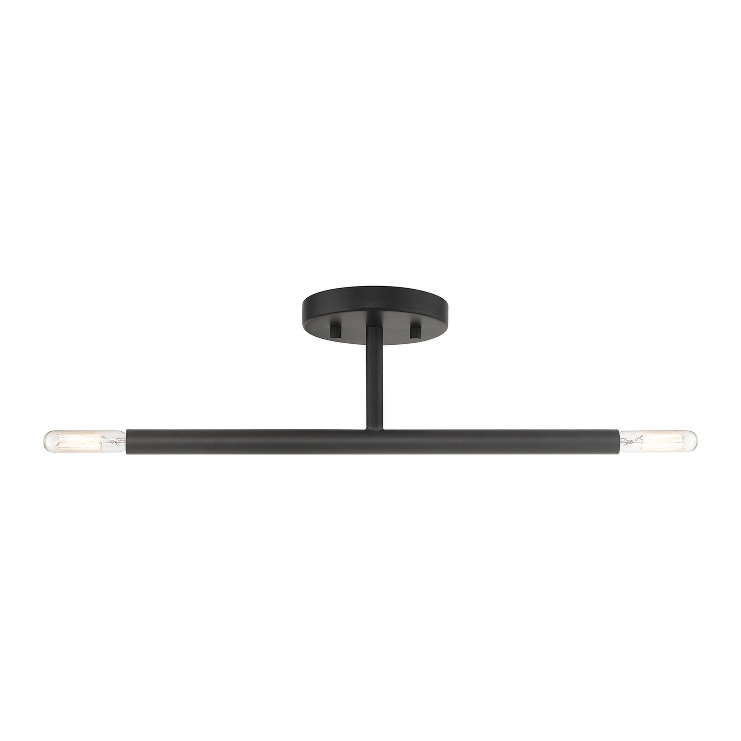 Livex Lighting - 51179-04 - Two Light Semi-Flush Mount - Copenhagen - Black