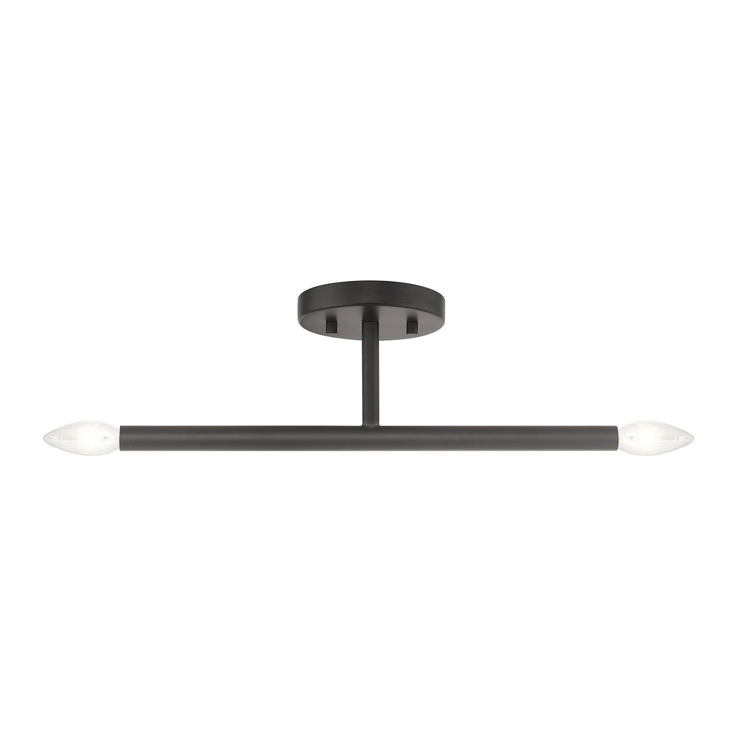 Livex Lighting - 51179-07 - Two Light Semi-Flush Mount - Copenhagen - Bronze