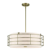 Livex Lighting - 55115-01 - Five Light Pendant Chandelier - Blanchard - Antique Brass