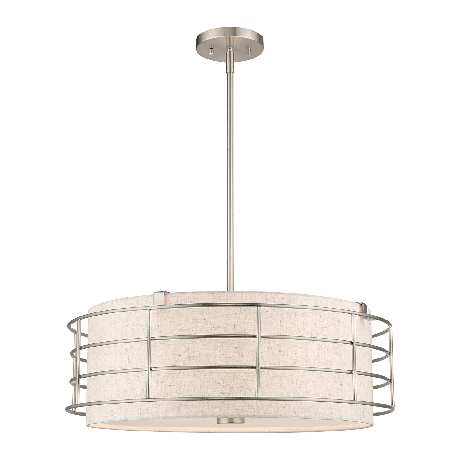 Livex Lighting - 55115-91 - Five Light Pendant Chandelier - Blanchard - Brushed Nickel