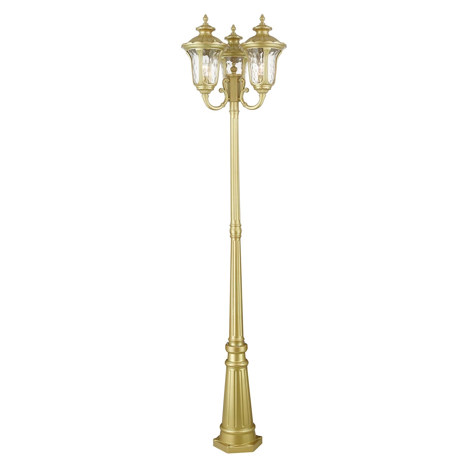 Livex Lighting - 7866-33 - Three Light Post Mount - Oxford - Soft Gold