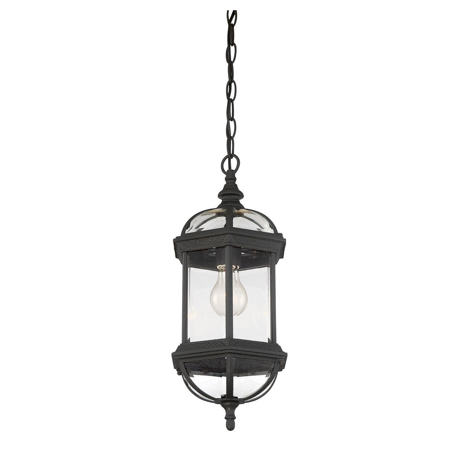 Savoy House - 5-0631-BK - One Light Hanging Lantern - Kensington - Textured Black